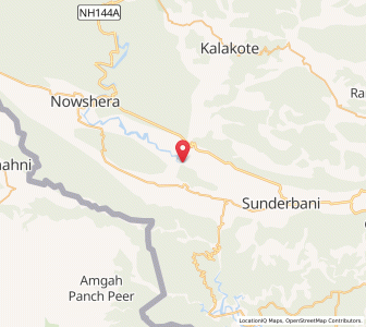 Map of Awain, Kashmir