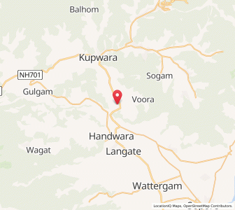 Map of Awatkul, Kashmir
