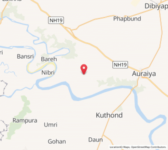 Map of Ayana, Uttar Pradesh