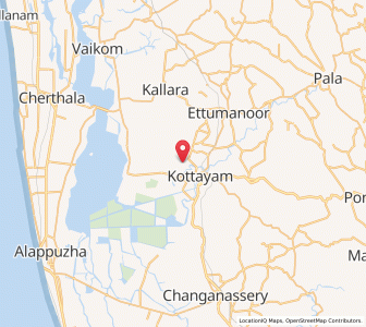 Map of Aymanam, Kerala