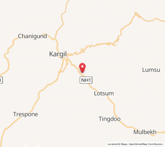 Map of Azgang, Kashmir