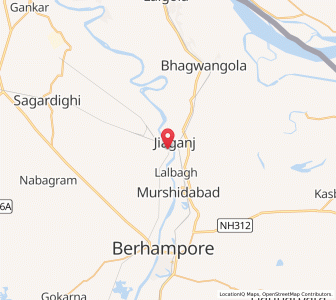 Map of Azimganj, West Bengal