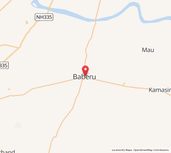 Map of Baberu, Uttar Pradesh