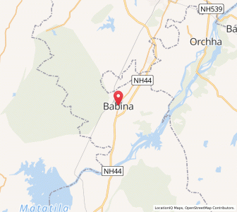 Map of Babina, Uttar Pradesh