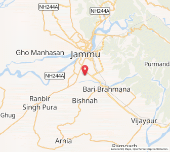 Map of Bableana, Kashmir
