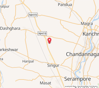 Map of Babnan, West Bengal