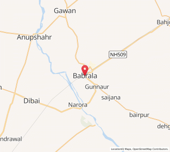 Map of Babrala, Uttar Pradesh