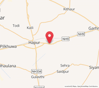 Map of Babugarh, Uttar Pradesh
