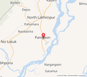 Map of Bachagaon, Assam