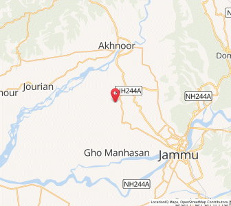 Map of Bachiali, Kashmir