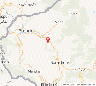 Map of Bachiawali, Kashmir