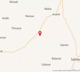 Map of Bachusar, Rajasthan