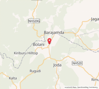 Map of Bada Barabil, Odisha