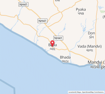 Map of Bada, Gujarat