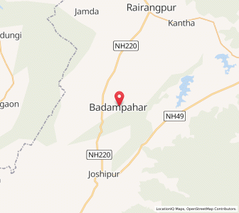 Map of Badampahar, Odisha
