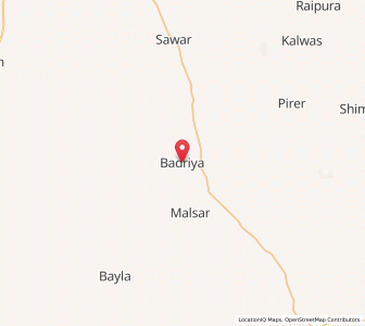 Map of Badariya, Rajasthan
