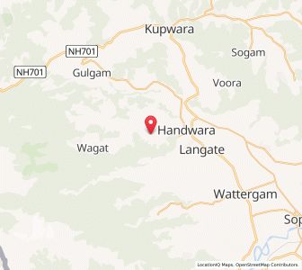 Map of Badarkal, Kashmir