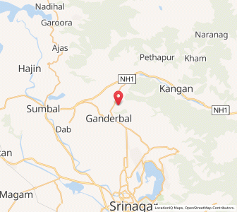 Map of Badarkund, Kashmir