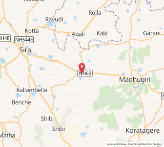 Map of Badavanahalli, Karnataka