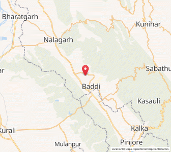 Map of Baddi, Himachal Pradesh