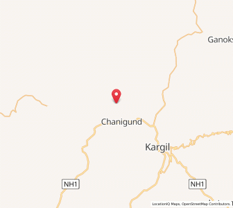 Map of Badgam, Kashmir