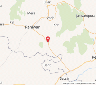 Map of Badgaon, Rajasthan