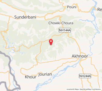 Map of Badgran, Kashmir
