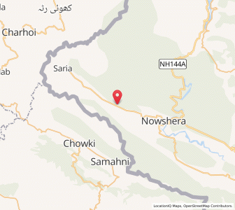 Map of Badhani, Kashmir