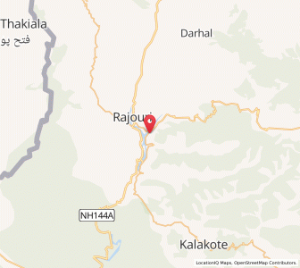 Map of Badhun, Kashmir