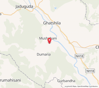 Map of Badia, Jharkhand