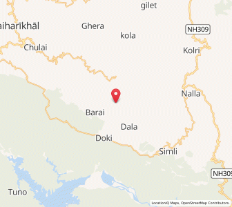 Map of Badiyargaon, Uttarakhand