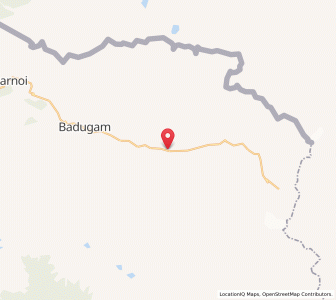 Map of Badoab, Kashmir