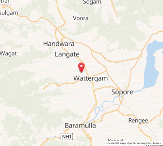 Map of Badra Bala, Kashmir