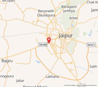 Map of Badrawas, Rajasthan