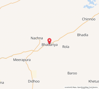 Map of Badria, Rajasthan