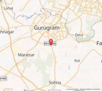 Map of Badshahpur, Haryana