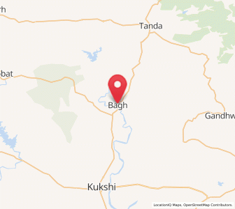 Map of Bag, Madhya Pradesh