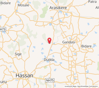Map of Bagadi, Karnataka