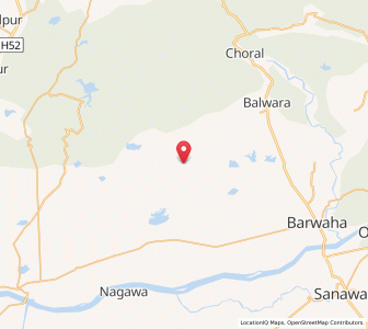 Map of Bagaud, Madhya Pradesh