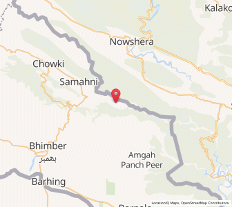 Map of Bagchaga, Kashmir