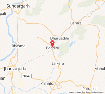 Map of Bagdihi, Odisha