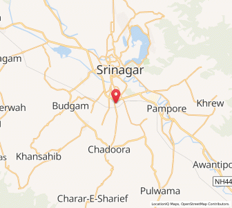 Map of Bagh Mahtabju, Kashmir