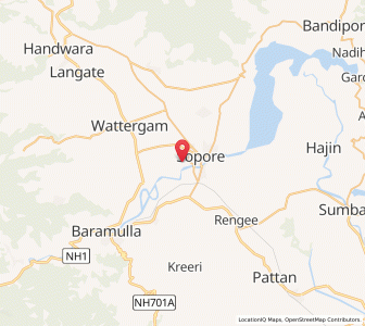 Map of Baghat, Kashmir