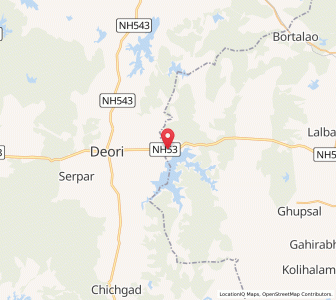 Map of Baghnadi, Maharashtra