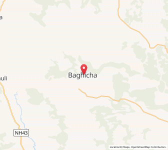 Map of Bagicha, Chhattisgarh