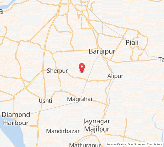 Map of Bagnar, West Bengal