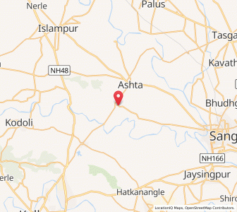 Map of Bagni, Maharashtra
