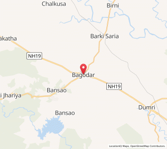 Map of Bagodar, Jharkhand