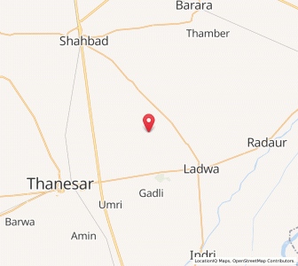 Map of Bagrat, Haryana