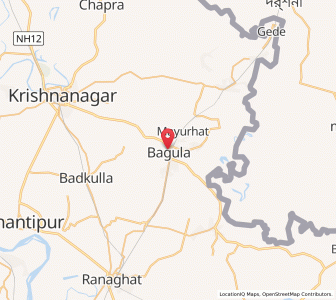 Map of Bagula, West Bengal